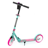 Самокат двоколісний GROOVE Amigo Sport бірюзово-малиновий з LED колесом