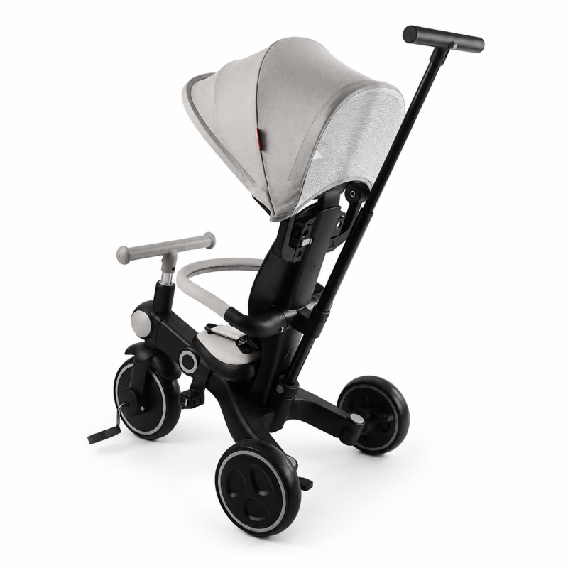 Велосипед-трансформер 3-х кол. BS-12-707 Best Trike   4 в 1 чорно-сірий