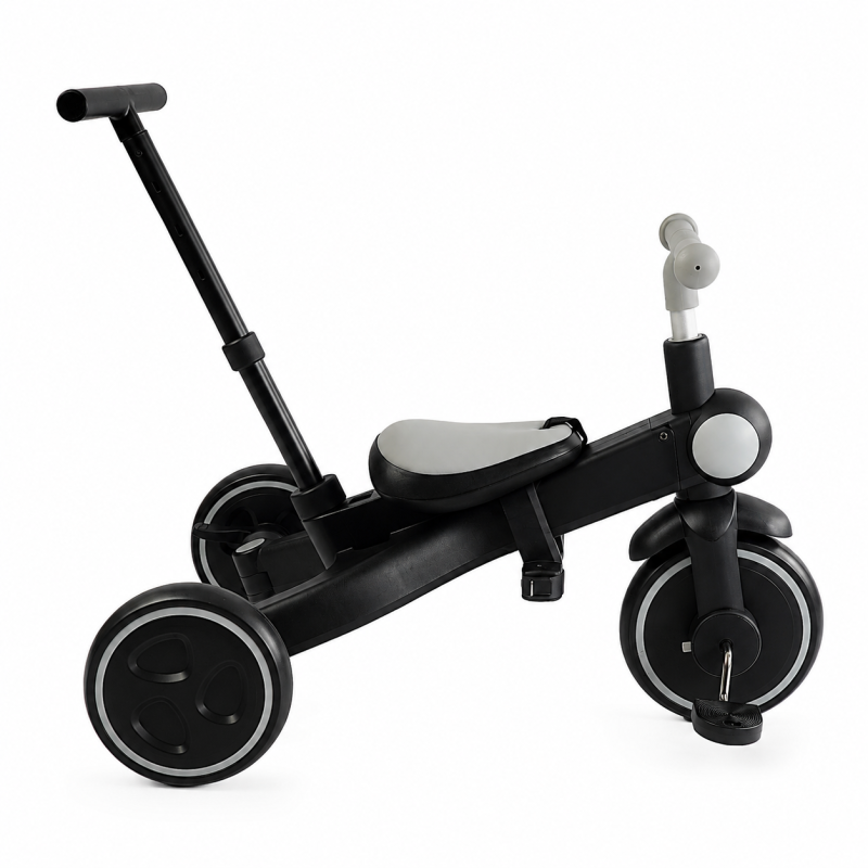 Велосипед-трансформер 3-х кол. BS-12-707 Best Trike   4 в 1 чорно-сірий