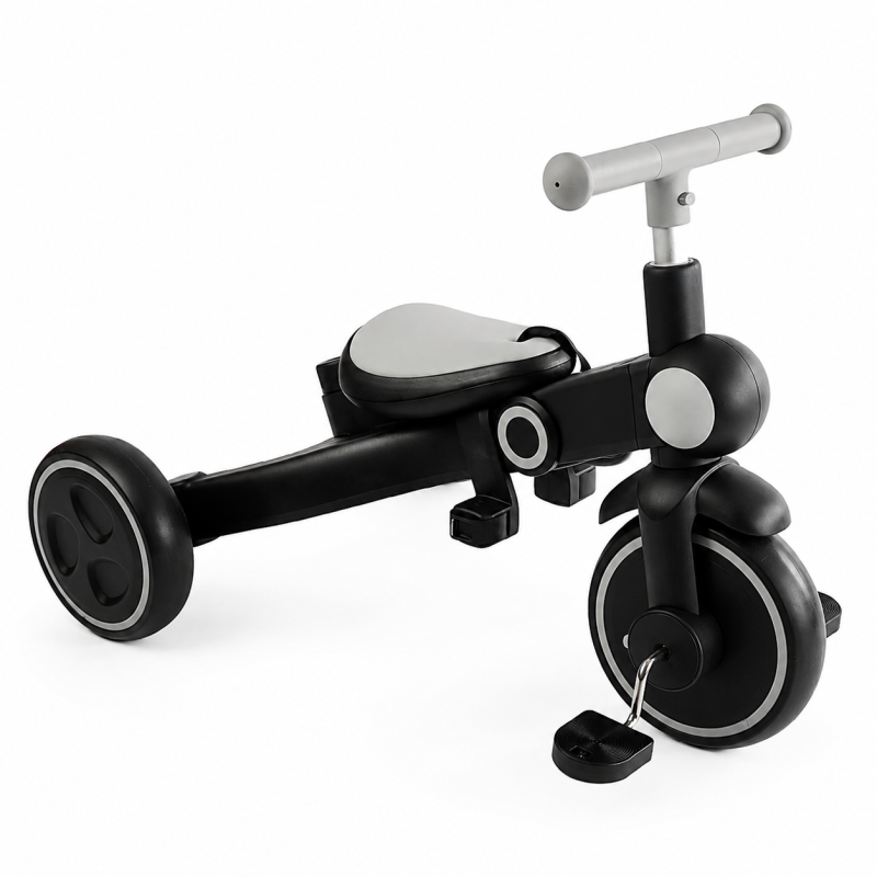 Велосипед-трансформер 3-х кол. BS-12-707 Best Trike   4 в 1 чорно-сірий