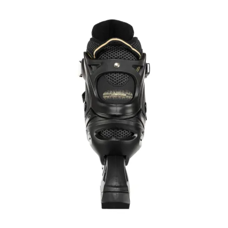 Дитячі розсувні ролики Banwei 65-L Inline Skates 39–42 (24–26 см) Чорні із золотистими вставками, LED колеса