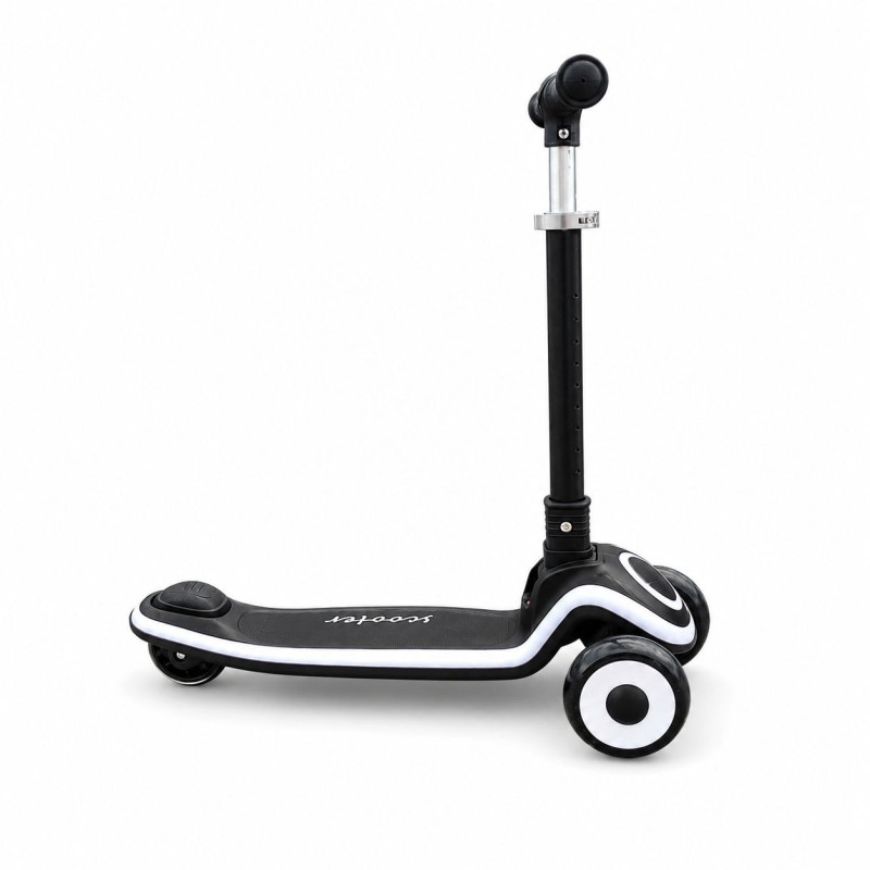 Дитячий триколісний самокат Skyper S-308-12 L чорний