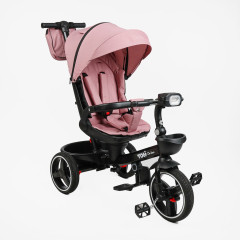 Дитячий трьохколісний велосипед Best Trike Toti рожевий від 10 місяців з реверсивним сидінням