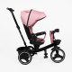 Дитячий трьохколісний велосипед Best Trike Toti рожевий з реверсивним сидінням