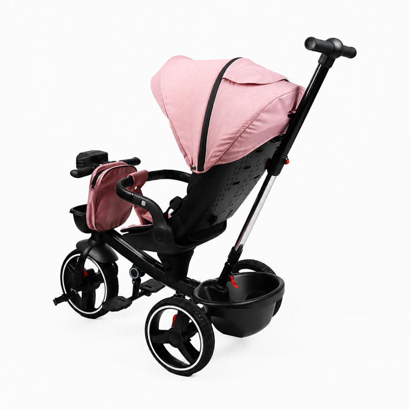 Дитячий трьохколісний велосипед Best Trike Toti рожевий з реверсивним сидінням