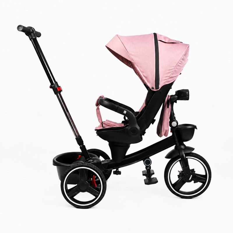 Дитячий трьохколісний велосипед Best Trike Toti рожевий з реверсивним сидінням