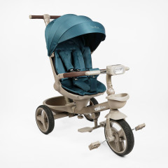 Дитячий трьохколісний велосипед Best Trike Toti Deluxe синій від 10 місяців з реверсивним сидінням 360°