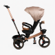 Дитячий трьохколісний велосипед Best Trike Toti Deluxe гірчично-золотий з реверсивним сидінням 360°