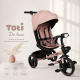 Дитячий трьохколісний велосипед Best Trike Toti Deluxe рожевий з реверсивним сидінням 360°