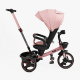 Дитячий трьохколісний велосипед Best Trike Toti Deluxe рожевий з реверсивним сидінням 360°