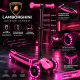 Дитячий триколісний самокат Lamborghini L3-00423 рожевий