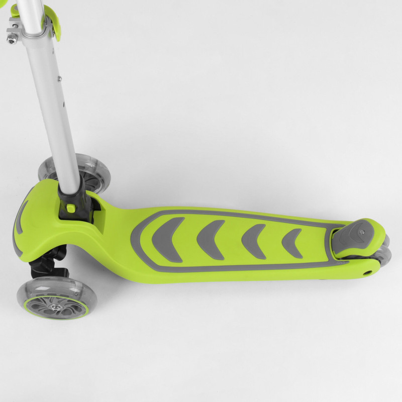Самокат триколісний Best Scooter, ЗЕЛЕНИЙ, складаний алюмінієвий кермо (SC-1328) 