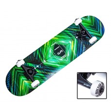 СКЕЙТБОРД ДЕРЕВ'ЯНИЙ ВІД FISH SKATEBOARD "GREEN RHOMBUS"