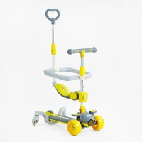 Самокат 5в1 "Skyper" колеса PU 125х40мм зі світлом, музика та підсвічування платформи, с ДОП. КОЛЕСАМИ, захисний бампер