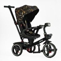 Велосипед триколісний з батьківською ручкою Best Trike   "Marco"  Black-Gold