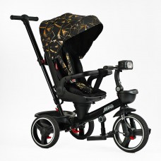 Велосипед триколісний з батьківською ручкою Best Trike   "Marco"  Black-Gold
