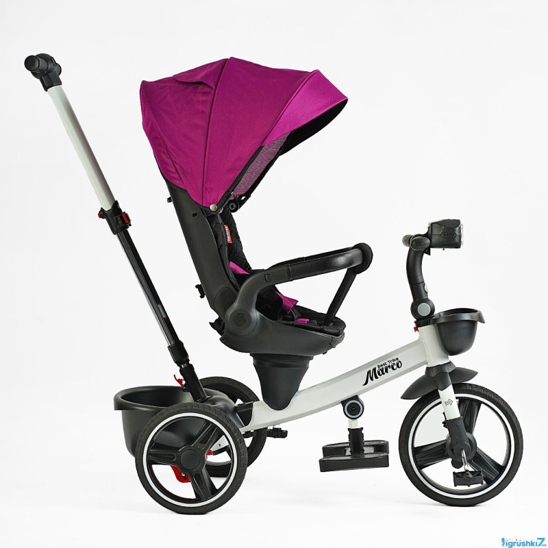 Велосипед триколісний з батьківською ручкою Best Trike   "Marco"   Purple