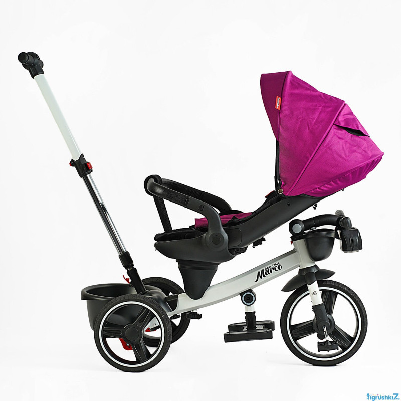 Велосипед триколісний з батьківською ручкою Best Trike   "Marco"   Purple