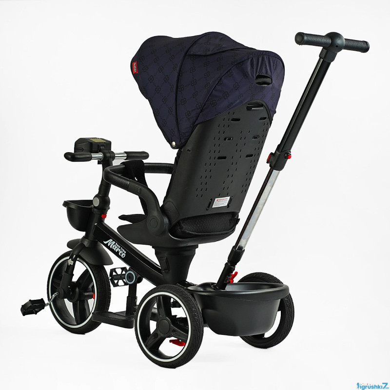 Велосипед триколісний з батьківською ручкою Best Trike "Marco" Dark Blue