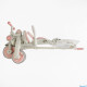 Велосипед-трансформер 3-х кільк. BS-12-707 Best Trike 4 в1 біло-рожевий