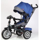 Велосипед триколісний з батьківською ручкою Best Trike"Perfetto"  синій