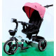 Велосипед триколісний з батьківською ручкою Best Trike "Marco" Pink Stars