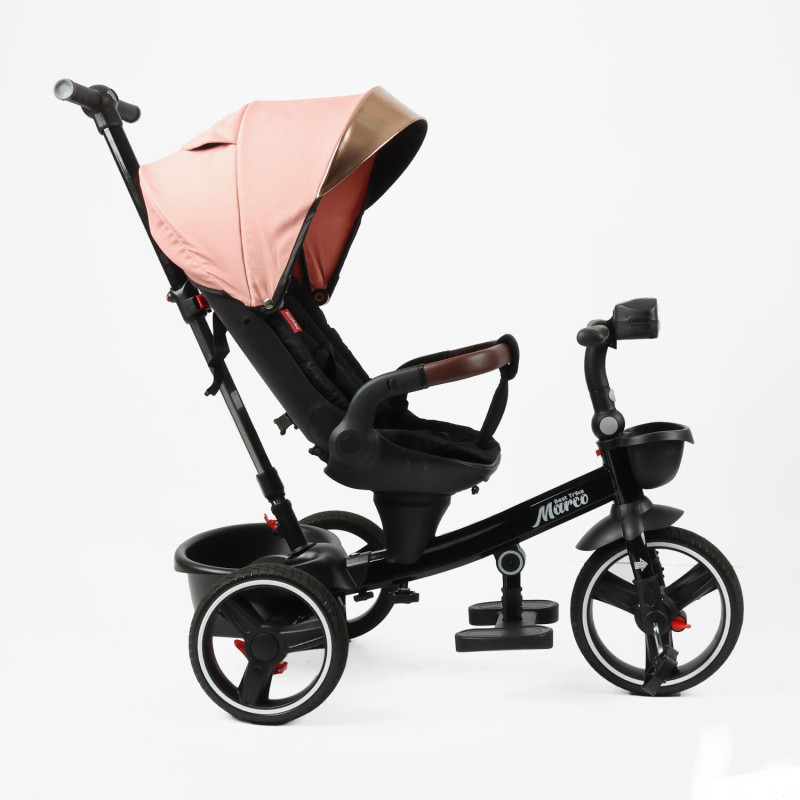Велосипед триколісний з батьківською ручкою Best Trike "Marco" Pink (рожевий)