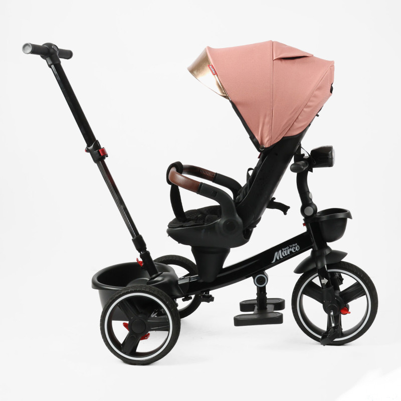 Велосипед триколісний з батьківською ручкою Best Trike "Marco" Pink (рожевий)