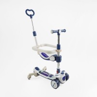 Самокат 5в1 "Skyper" колеса PU 125х40мм зі світлом, музика та підсвічування платформи, с ДОП. КОЛЕСАМИ, захисний бампер