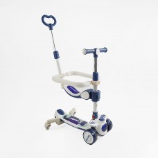 Самокат 5в1 "Skyper" колеса PU 125х40мм зі світлом, музика та підсвічування платформи, с ДОП. КОЛЕСАМИ, захисний бампер