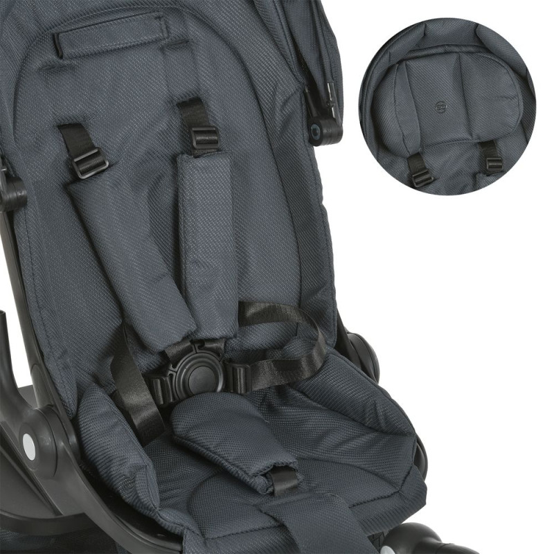 Триколісний велосипед El Camino VECTOR ME 1162-1 Dark Gray з батьківською ручкою та реверсивним сидінням від 6 місяців до 5 років