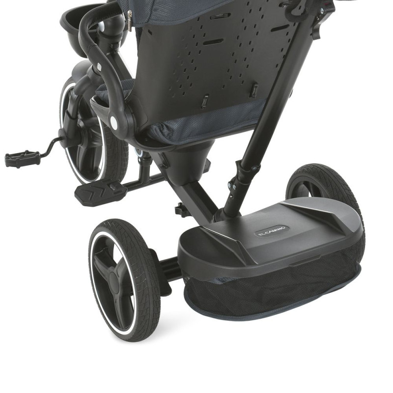 Триколісний велосипед El Camino VECTOR ME 1162-1 Dark Gray з батьківською ручкою та реверсивним сидінням від 6 місяців до 5 років