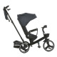 Триколісний велосипед El Camino VECTOR ME 1162-1 Dark Gray з батьківською ручкою та реверсивним сидінням від 6 місяців до 5 років