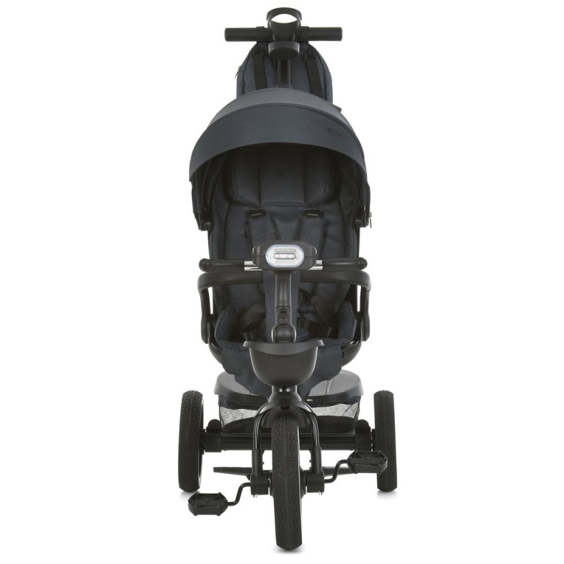 Триколісний велосипед El Camino VECTOR ME 1162-1 Dark Gray з батьківською ручкою та реверсивним сидінням від 6 місяців до 5 років