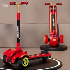 Дитячий триколісний музичний самокат з підсвічуванням 