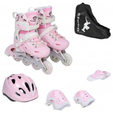 Набір Ролики Vega M(35-38) Pink