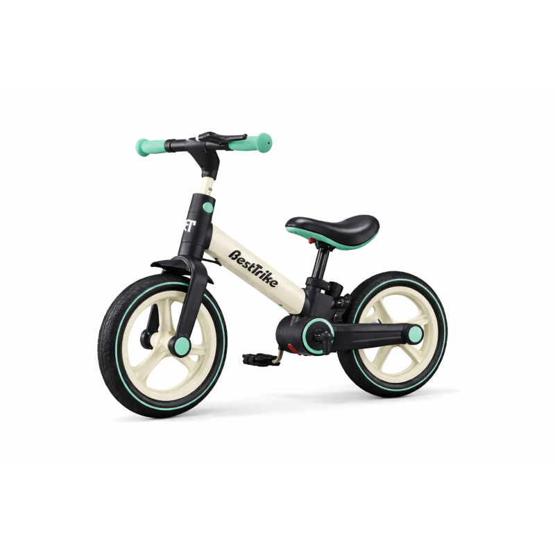 Велосипед-біговел-трансформер Best Trike біло-бірюзовий