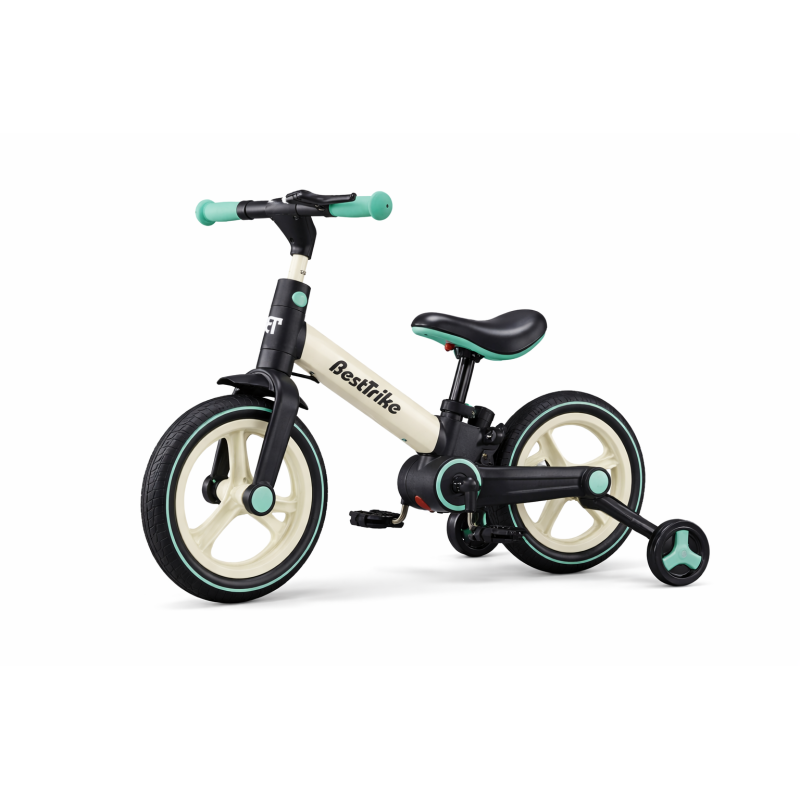 Велосипед-біговел-трансформер Best Trike біло-бірюзовий