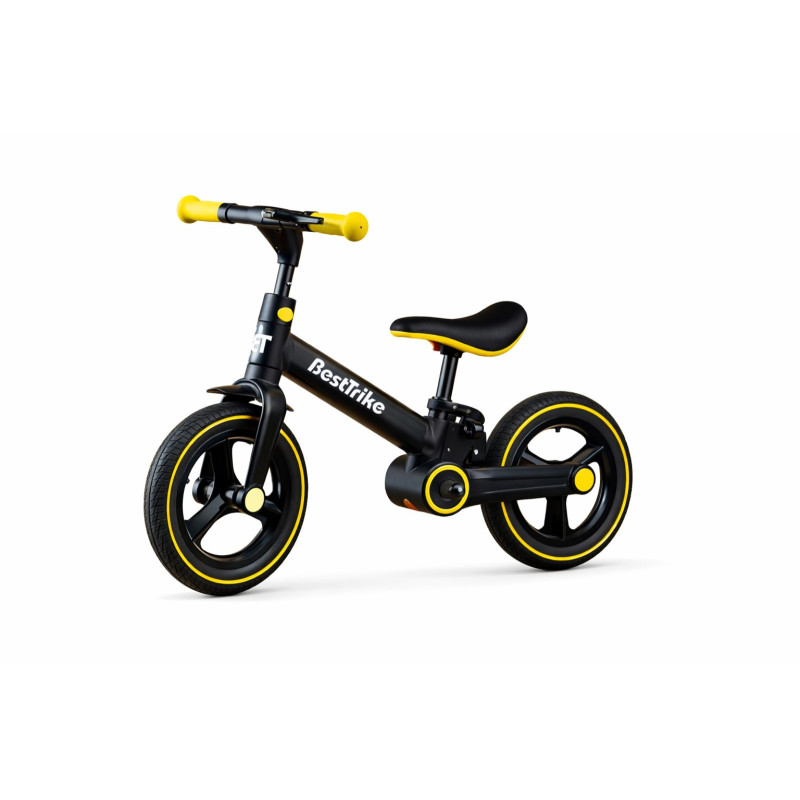 Велосипед-біговел-трансформер Best Trike чорно-жовтий
