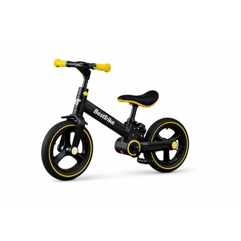 Велосипед-біговел-трансформер Best Trike чорно-жовтий