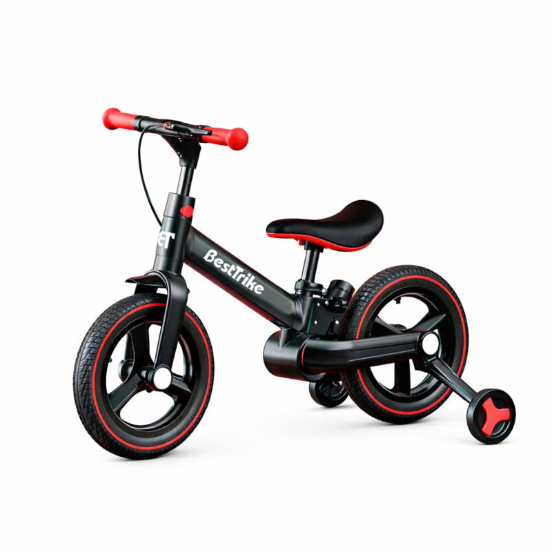 Велосипед-біговел-трансформер Best Trike чорно-червоний