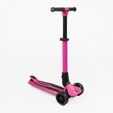 Самокат триколісний Lamborghini рожевий зі світними колесами (2–8 років)
