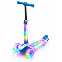 Триколісний самокат Best Scooter LS-44087 з підсвіткою (блакитний)