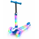 Триколісний самокат Best Scooter LS-44087 з підсвіткою (блакитний)