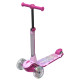 Триколісний самокат Best Scooter LS-44087 з підсвіткою (рожевий)