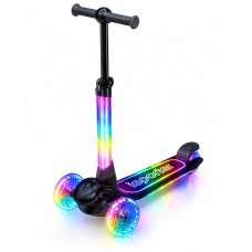 Триколісний самокат Best Scooter LS-44087 з підсвіткою (чорний)