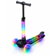 Триколісний самокат Best Scooter LS-44087 з підсвіткою (чорний)