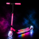 Двоколісний самокат Best Scooter L-80864 рожевий з LED-підсвіткою платформи