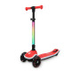 Дитячій самокат триколісний складний Kick'n'Roll X2P-001 Red з LED підсвіткою коліс, платформи та кермової стійки